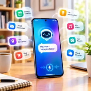 Smartphone acting as a personal assistant for daily tasks